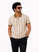 Newzy Waffle All-Over Printed Collar T-Shirt