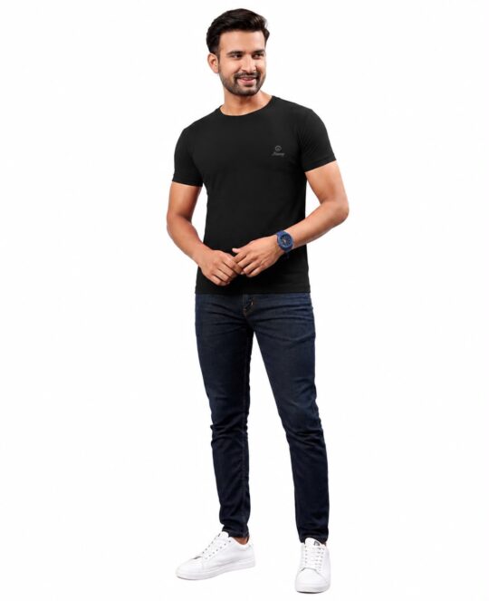 Men's Plain Round Neck T-Shirt