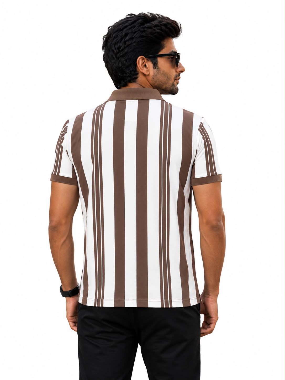 Newzy Waffle All-Over Printed Collar T-Shirt - Image 12