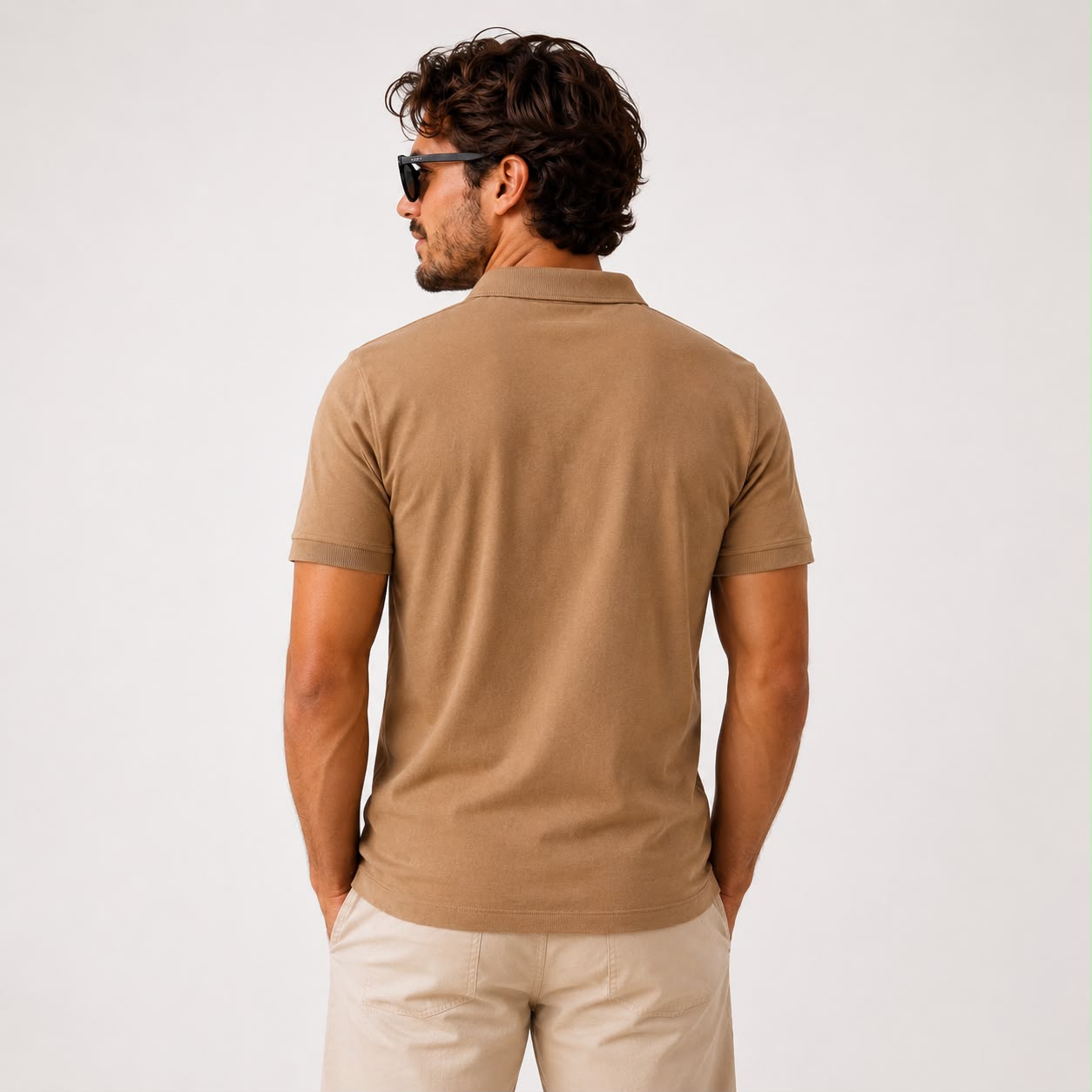Men's Interlock Cotton Collar T-Shirt - Image 12