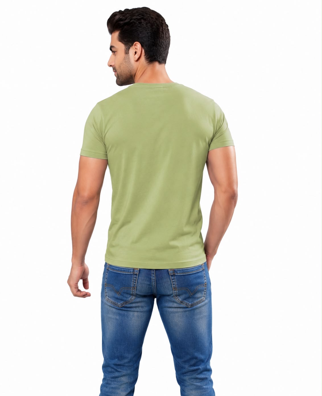 Newzy Plain Round Neck T-Shirt - Image 10