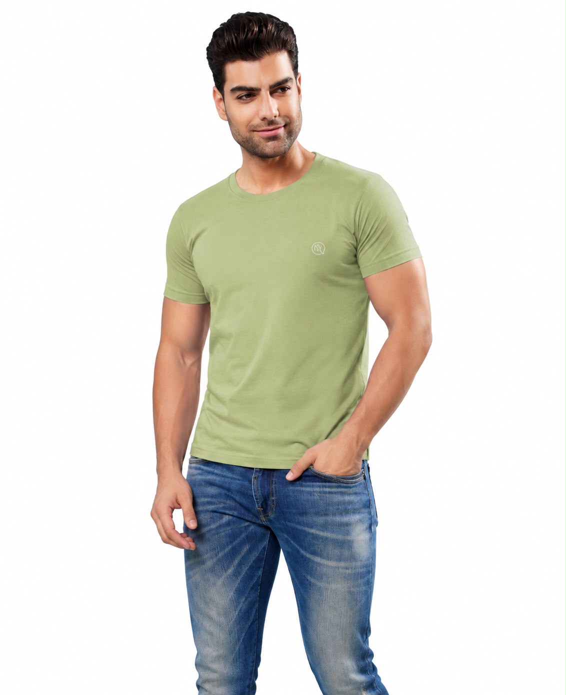 Newzy Plain Round Neck T-Shirt - Image 9
