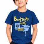 Le Max Boys Round Neck Tees - Denim Blue