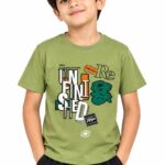 Le Max Boys Round Neck Tees - Green