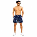 Newzy digital 4way all over printed shorts - AQUA