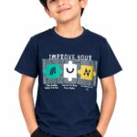 Le Max Boys Round Neck Tees - Navy