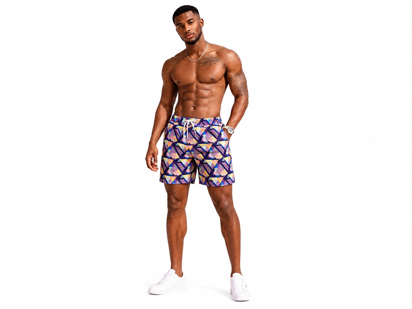 Newzy digital 4way all over printed shorts - Image 4