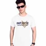 Newzy printed round neck t shirts - White